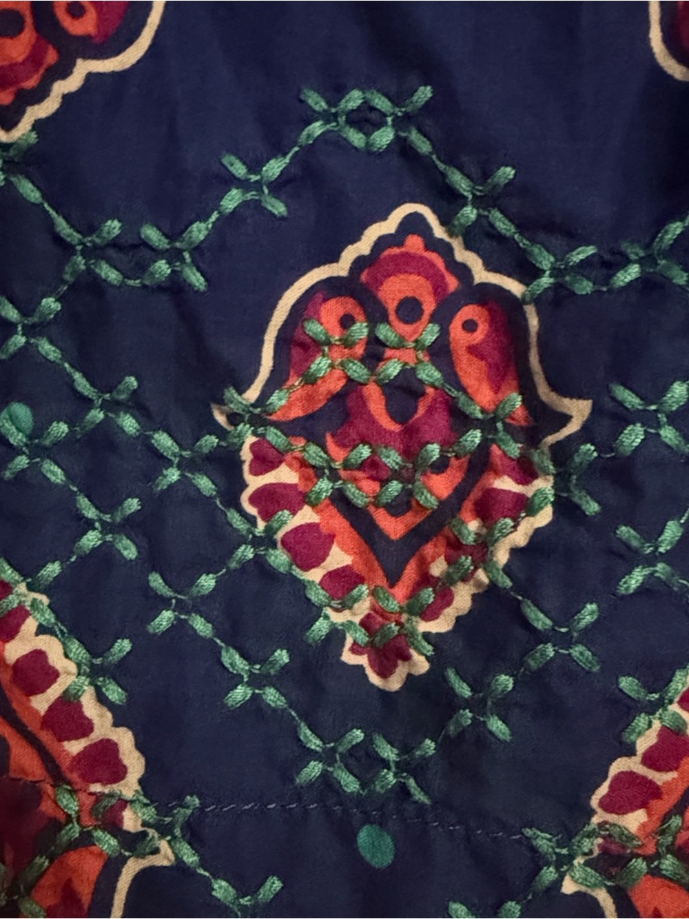 Arizona Jeans - Royal Blue Printed Skirt - Size - XLG 14/16 - Picture 4 of 5